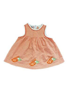 Vintage Goodlad gingham dress orange slices 18M good lad 90s